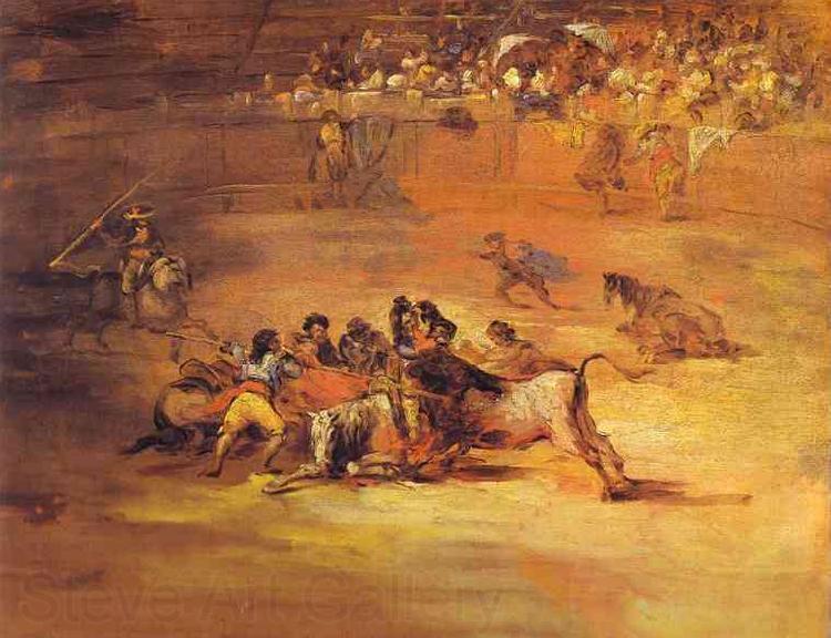 Francisco Jose de Goya Scene of Bullfight Spain oil painting art
